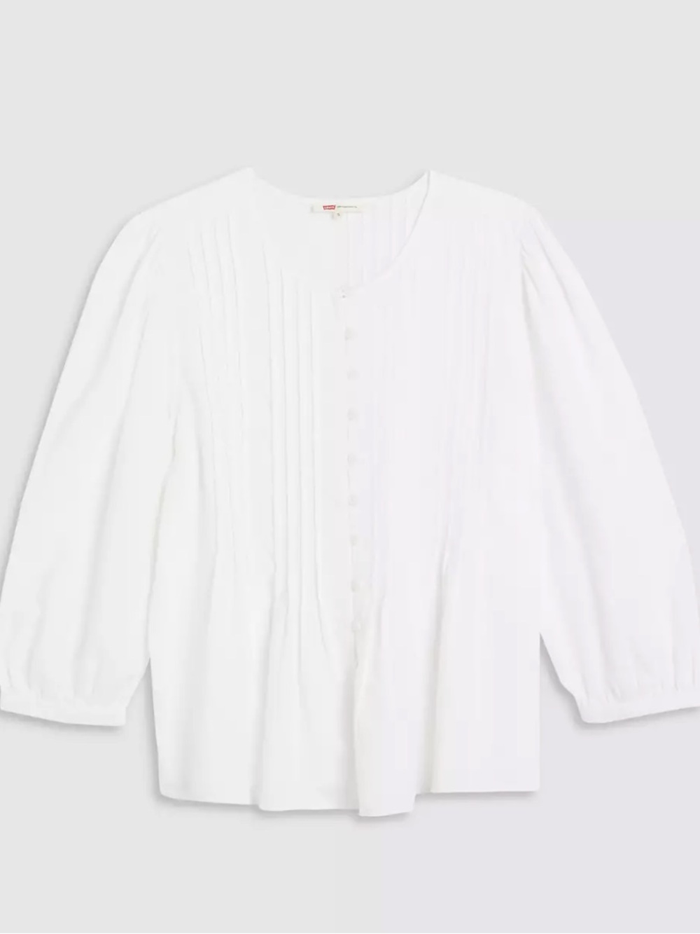 Levi's Gina White Linen Blend Blouse - Picture 2 of 8